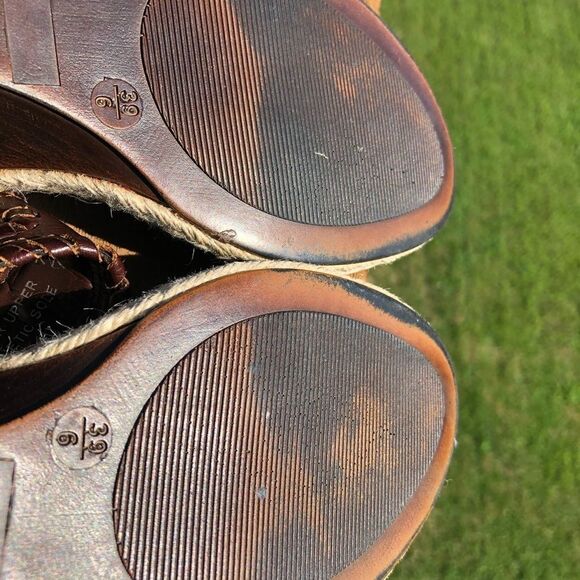 Mila Paoli brown leather wedge sandals size 6 - Picture 7 of 12